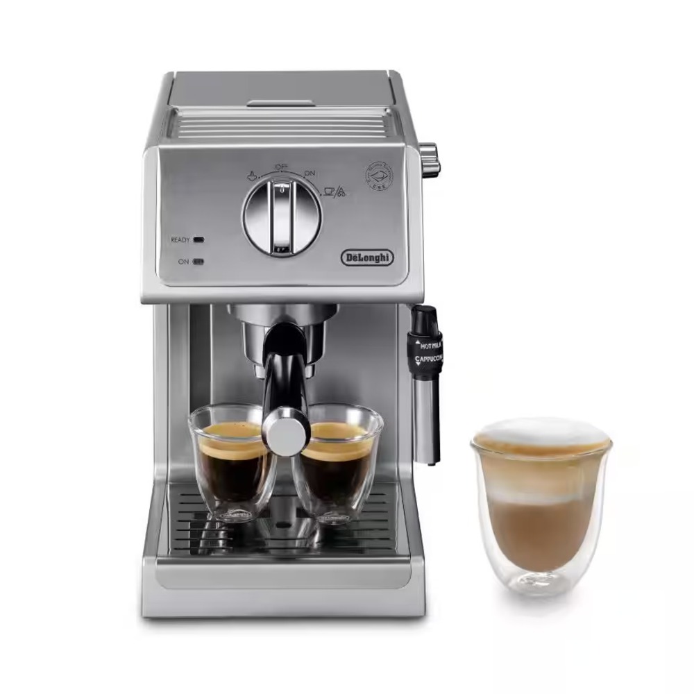 DeLonghi ECP3630 Manual Espresso Machine Cappuccino Maker - Silver